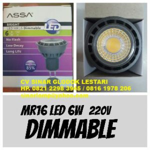Lampu LED Dimmable 6W MR16 ASSA