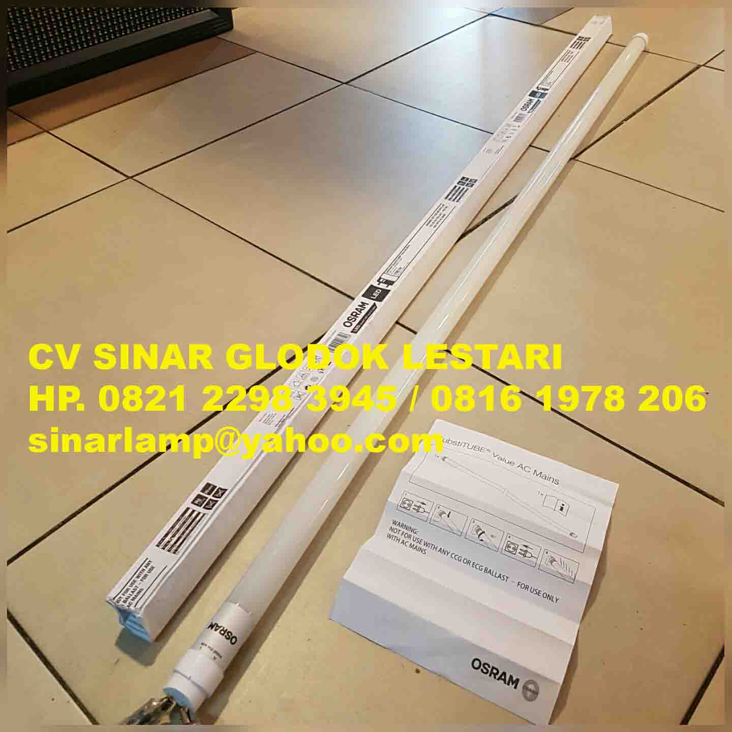 Lampu TL LED Osram 18 Watt Agen Dan Distributor Lampu CV Sinar