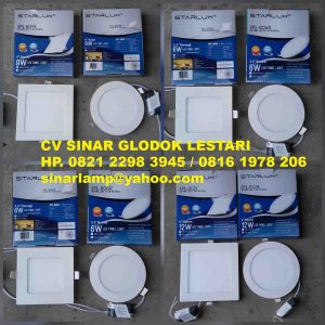 Lampu downlight led 6w 9w dan 12w Starlux