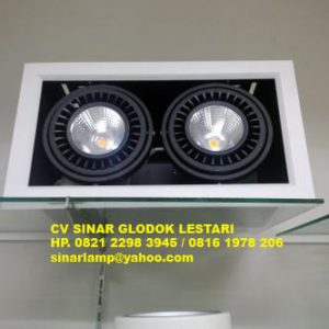 Lampu LED Downlight 2 x 18W COB