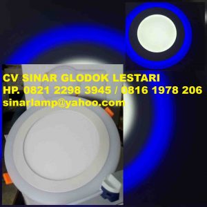 Lampu Downlight LED Double Color 12W + 3W