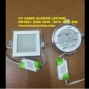 Lampu LED Panel 12W List Kaca