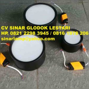 Downlight LED Outbow Bulat Hitam 9W 18W 24W