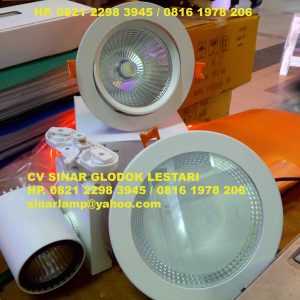 LED Downlight 12W dan Downlight Keong dan Spot Track Light