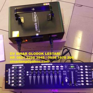 Lampu Laser RGB + DMX 512 Controller Programming