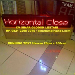 Running Text Red Colour