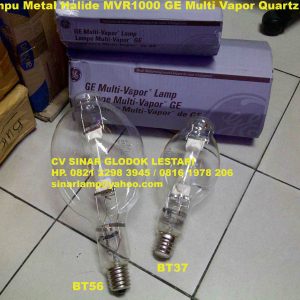 Lampu MVR 1000 Watt BT56 dan BT37 E40 Merk GE