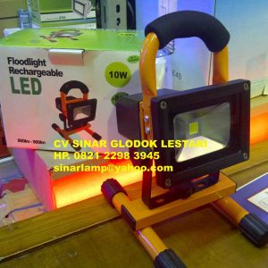 Lampu Sorot LED Emergency Rechargeable 10W