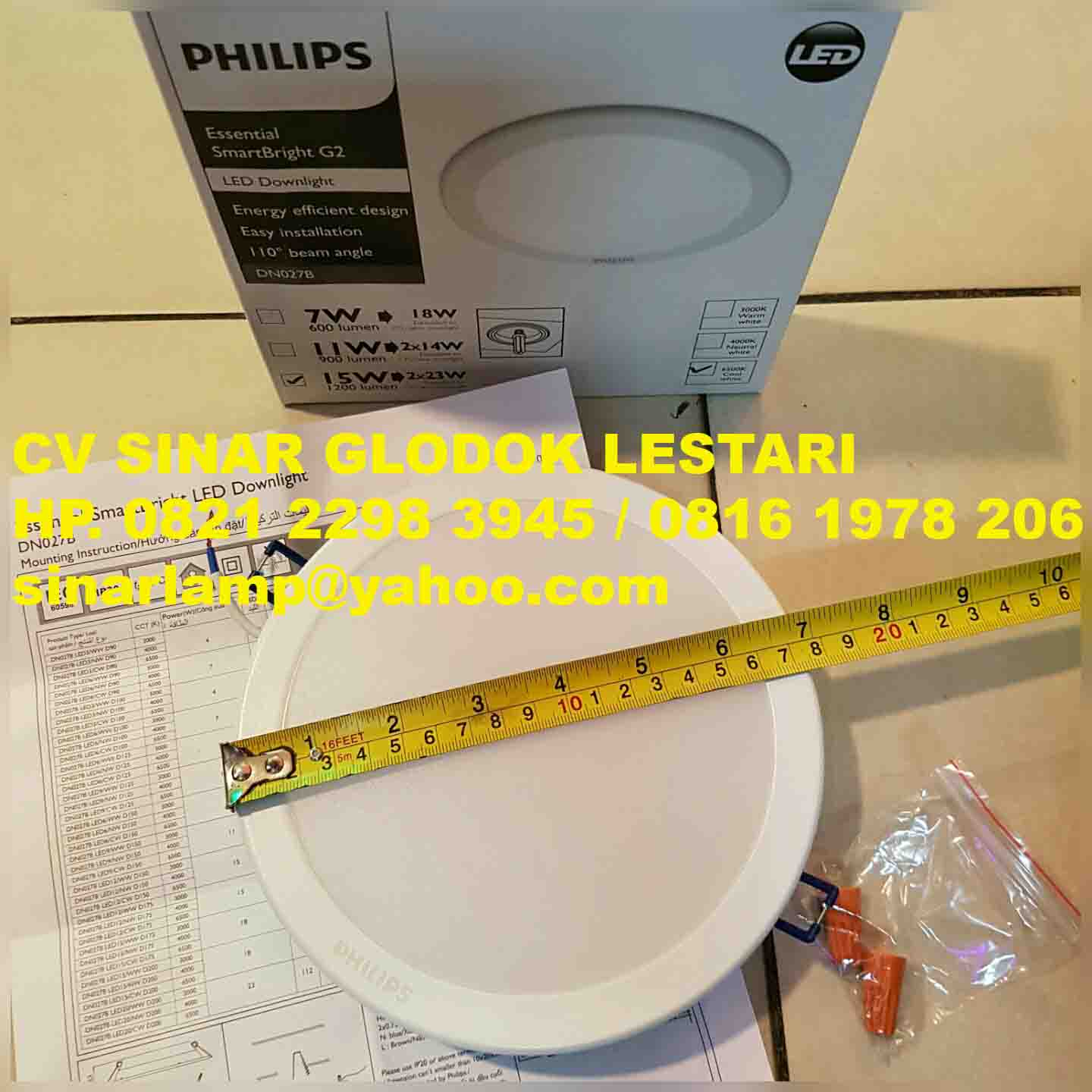 Lampu Downlight Led Philips 15 Watt Dn027b Agen Dan Distributor