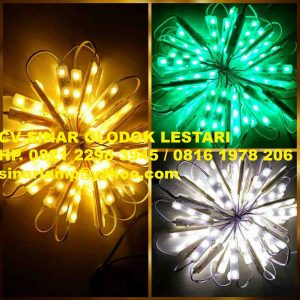 LED Module 3 mata Hijau Putih dan Warmwhite
