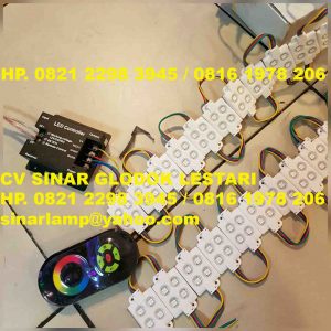 Lampu LED Module 4 mata RGB Color Changing