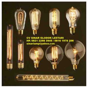 Lampu Bohlam Edison E27 Interior Desain