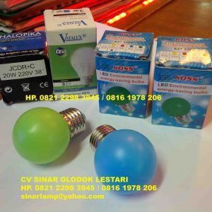 Lampu LED Bola Pimpong Color E27