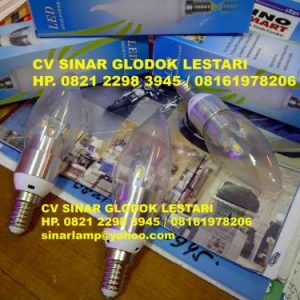 Lampu LED Candle 3W E14 Lampu Jantung Gantung Kristal