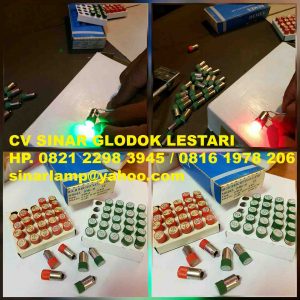 Bohlam Indicator LED B9 24V Demex Merah dan Hijau