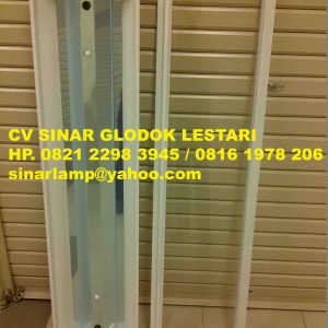 Lampu TKI Bening 2×36 watt Buka Belakang