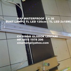 Lampu Waterproof Lampu TL LED 2×18 watt