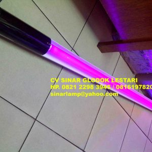 Lampu UV Blacklight Blue 40W + Kap Lampu Bambu