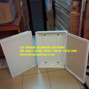 Kap Lampu TKI 4 x18W Cover Akrilik Susu