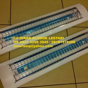 Kap RM Grille TL LED 2 x 9W Panjang 60cm