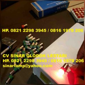 Lampu Indicator Bayonet Led Pilot Lamp B9 6.3V LED Merah