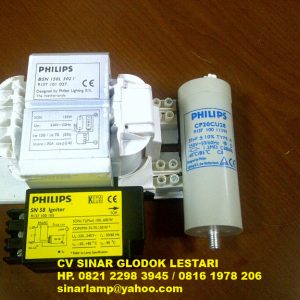 Ballast Ignitor dan Capasitor untuk Lampu SONT PHILIPS