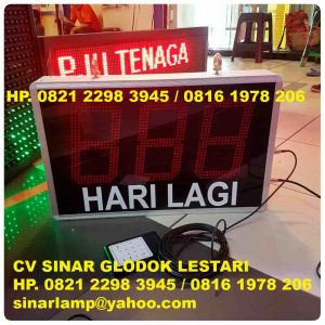 Lampu Display Penghitung Waktu Mundur Hari