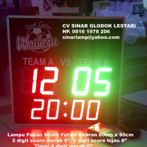 Lampu LED Display Scoring Board Futsal