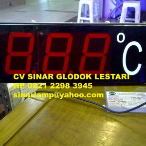 Lampu Papan Display Temperatur Suhu