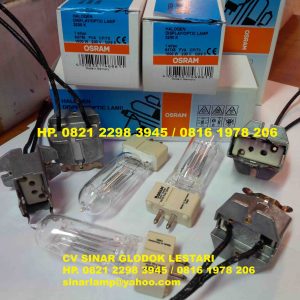 Lampu Halogen Osram 1000w CP70 + Fitting