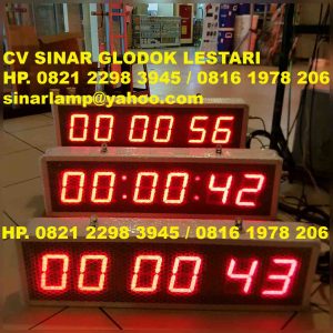 Lampu Stopwatch Timer jam menit detik