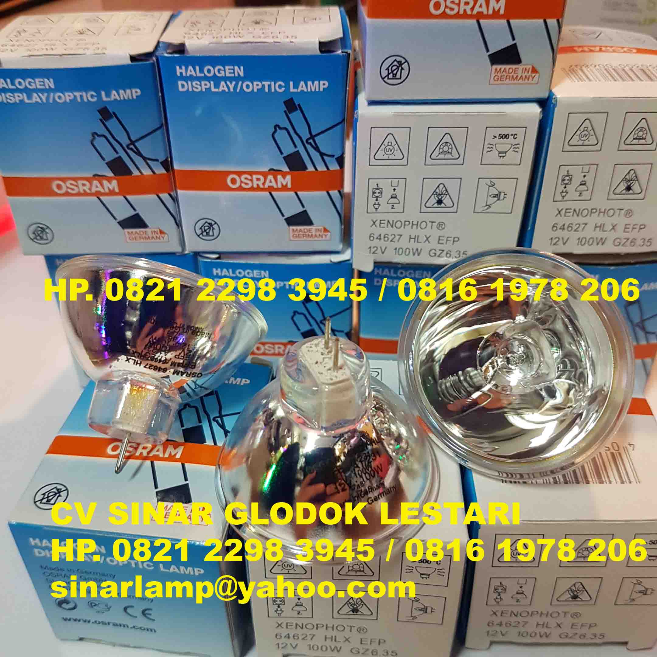 Lampu Halogen 12v 100 Watt Osram 64627 HLX EFP - Agen Dan Distributor ...