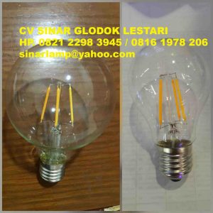 Lampu LED Filament 4 watt G95 dan A60