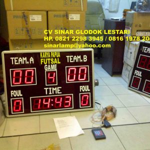 Lampu Papan Display Futsal