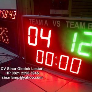 Lampu LED Papan Score Futsal Scoring Board