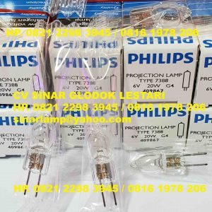Lampu Proyektor Halogen Philips 6V 20W 7388