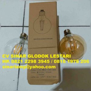 Lampu LED Edison 4W 2700K Clear Glass dan 2300K Brown Glass