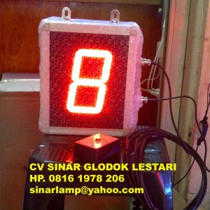 Lampu Digital Display Counter Up