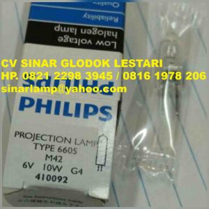 Lampu Halogen 6V 10W Philips Type 6605