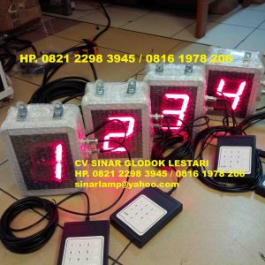 Lampu seven segment display angka