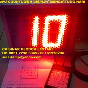 Lampu Countdown Display Menghitung Hari