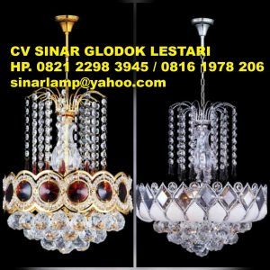 Lampu Kristal Gantung GLH81018 dan GLH81017