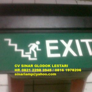 Lampu Emergency Exit Turun Tangga