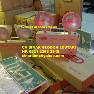 Lampu Emergency LED Twin Lamp ETL 208 Samcom