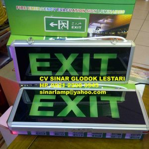 Lampu EXIT LED Fire Emergency Evacuation Sign Luminaires 101
