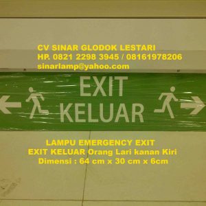 Lampu Emergency EXIT Keluar