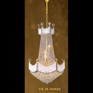 Lampu Gantung Kristal GLH-81043 W470H850 GD