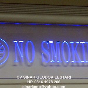 Lampu Tanda petunjuk Dilarang Merokok