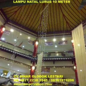 Lampu Natal Lurus Hias Dekorasi