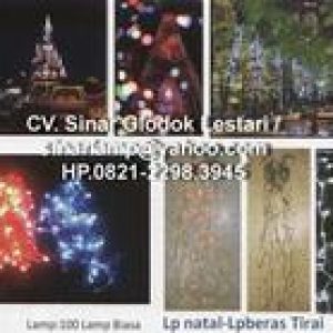 Lampu Natal Lurus dan Lampu Tirai Hias Dekorasi